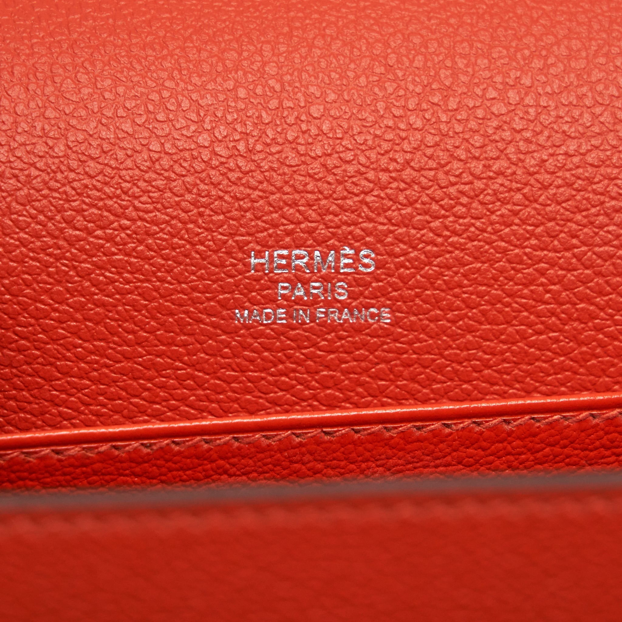 HERMES MINI ROULIS EVERCOLOR BICOLOR CAPUCINE / TERRE BATTUE SHW