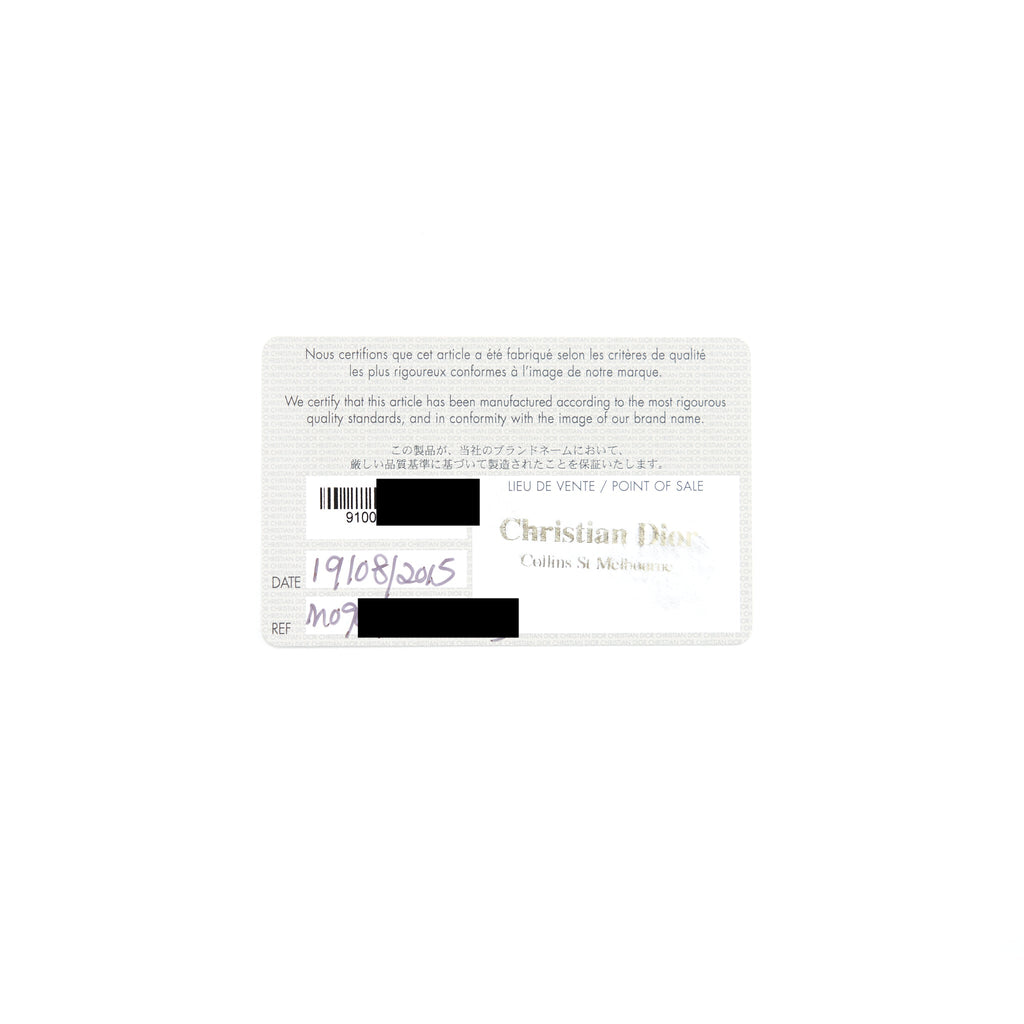 CHRISTIAN DIOR MEDIUM DIORISSIMO TOTE BAG BLACK GRAINED LEATHER SHW
