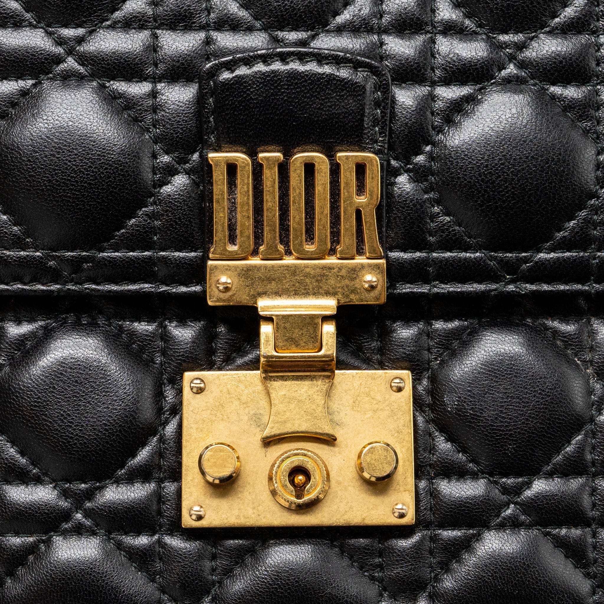 DIOR ADDICT FLAP BAG LAMBSKIN BLACK GHW
