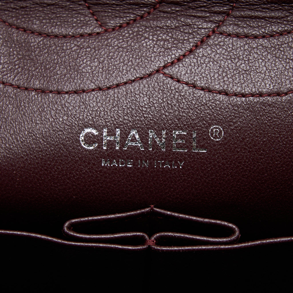 CHANEL 2.55 REISSUE 227 AGED CALFSKIN BLACK RUTHENIUM SHW