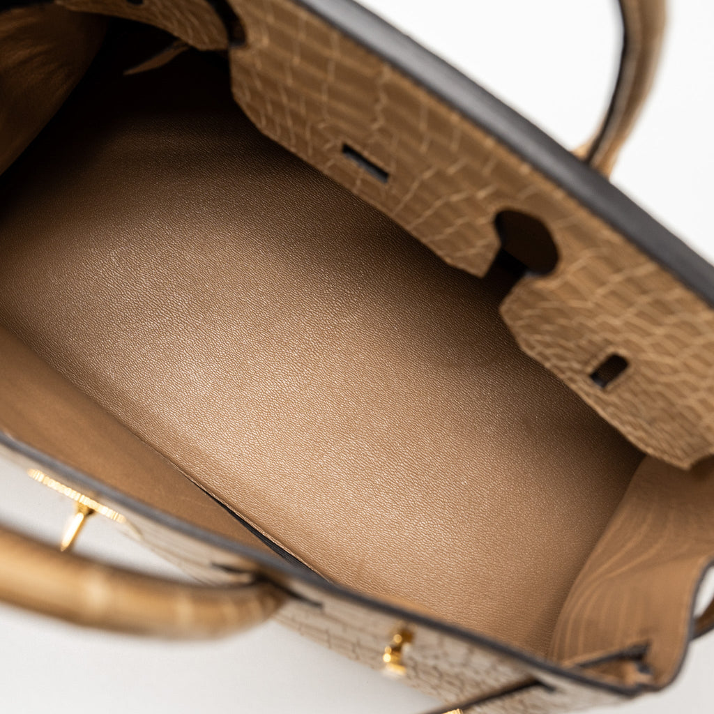 HERMES BIRKIN 30 MATTE CROCODILE POROSUS CHAI GHW