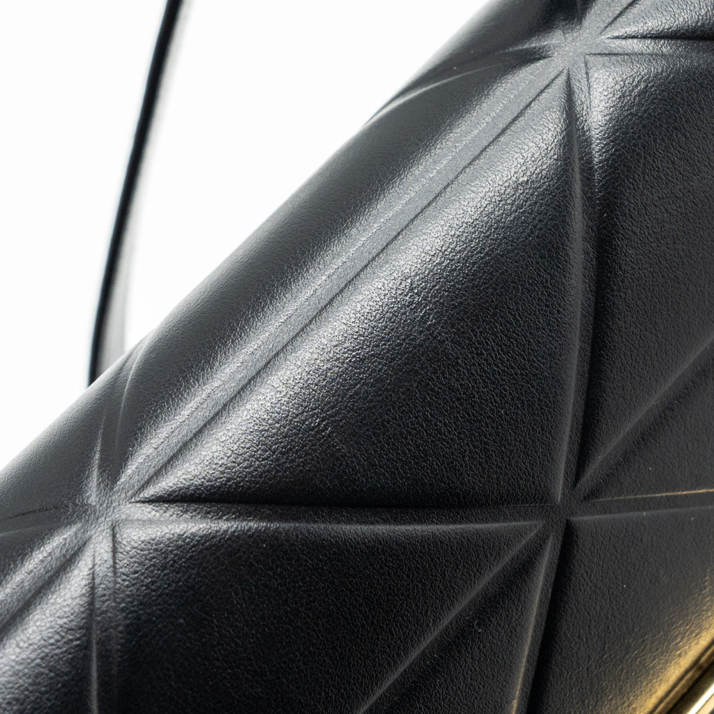 PRADA PATTINA IN PELLE CALFSKIN BLACK GHW