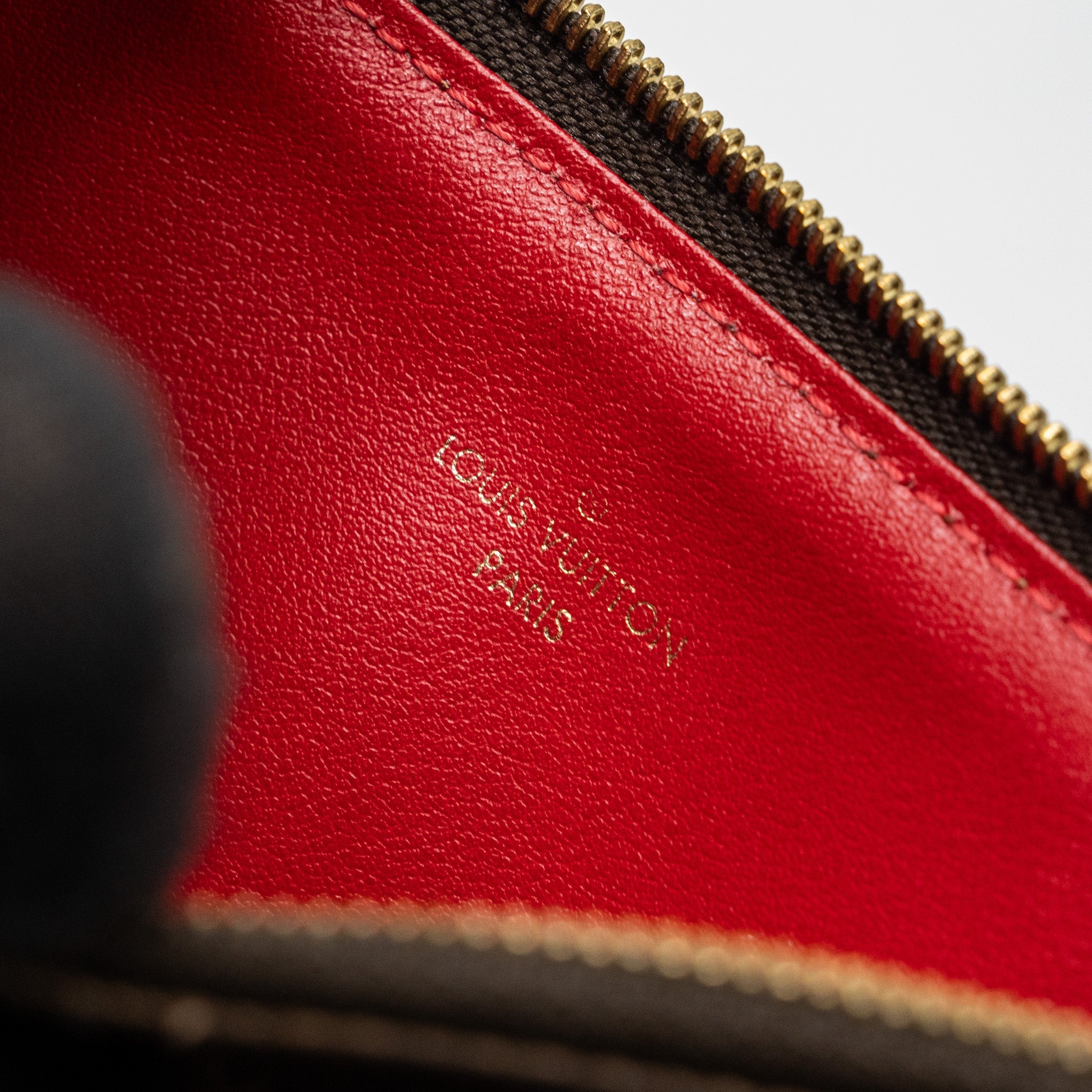 LOUIS VUITTON FELICIE POCHETTE DAMIER EBÈNE CANVAS GHW