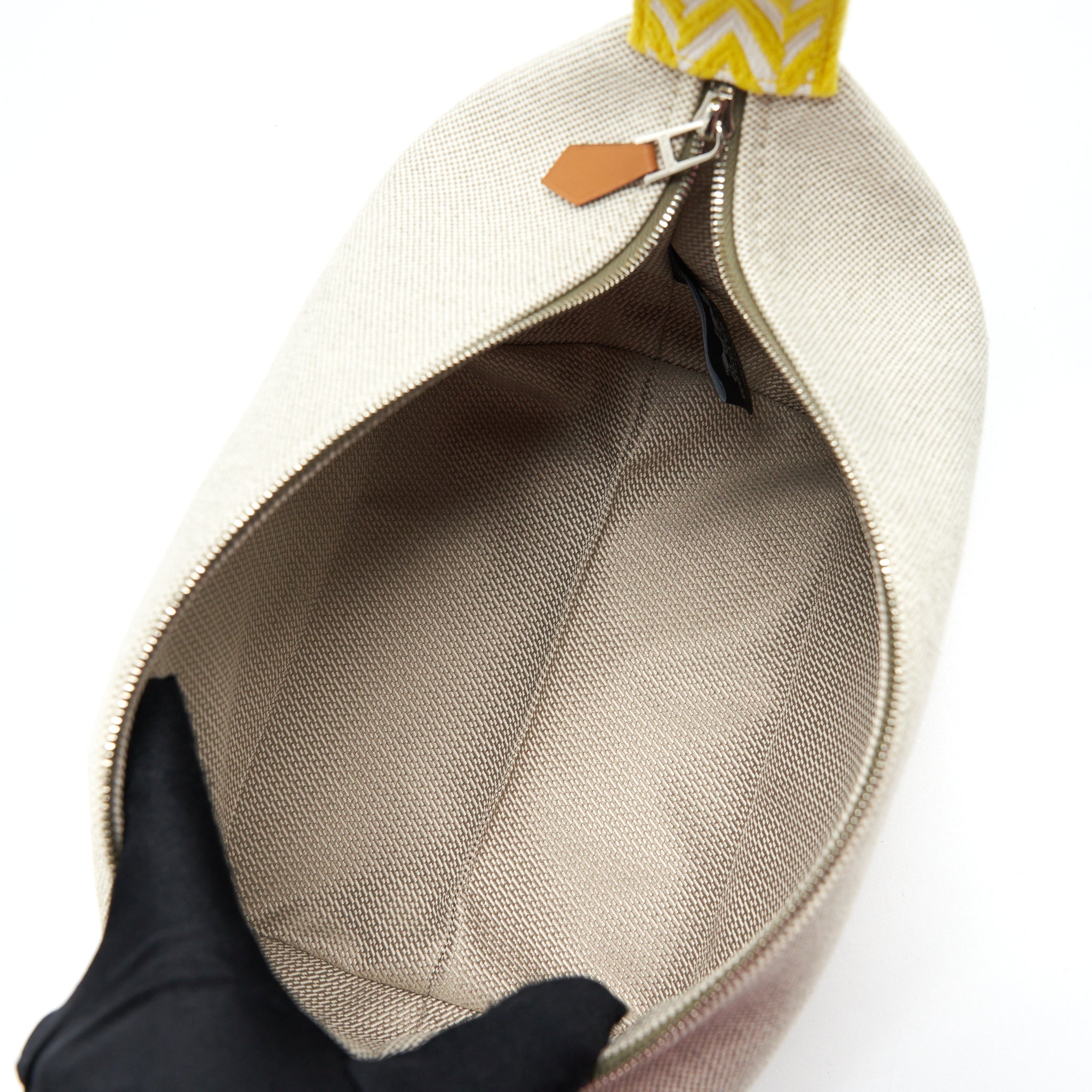 HERMES BRIDE-A-BRAC CASE, SMALL MODEL JAUNE CITRON