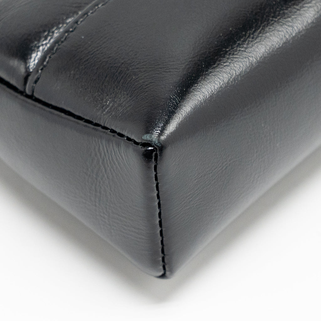 CHANEL 24C MINI 31 CLUTCH WITH CHAIN SHINY CALFSKIN BLACK LGHW (MICROCHIP)