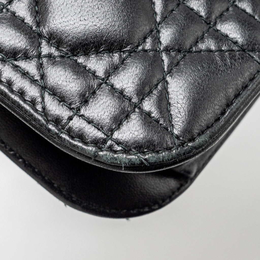 DIOR ADDICT FLAP BAG LAMBSKIN BLACK GHW