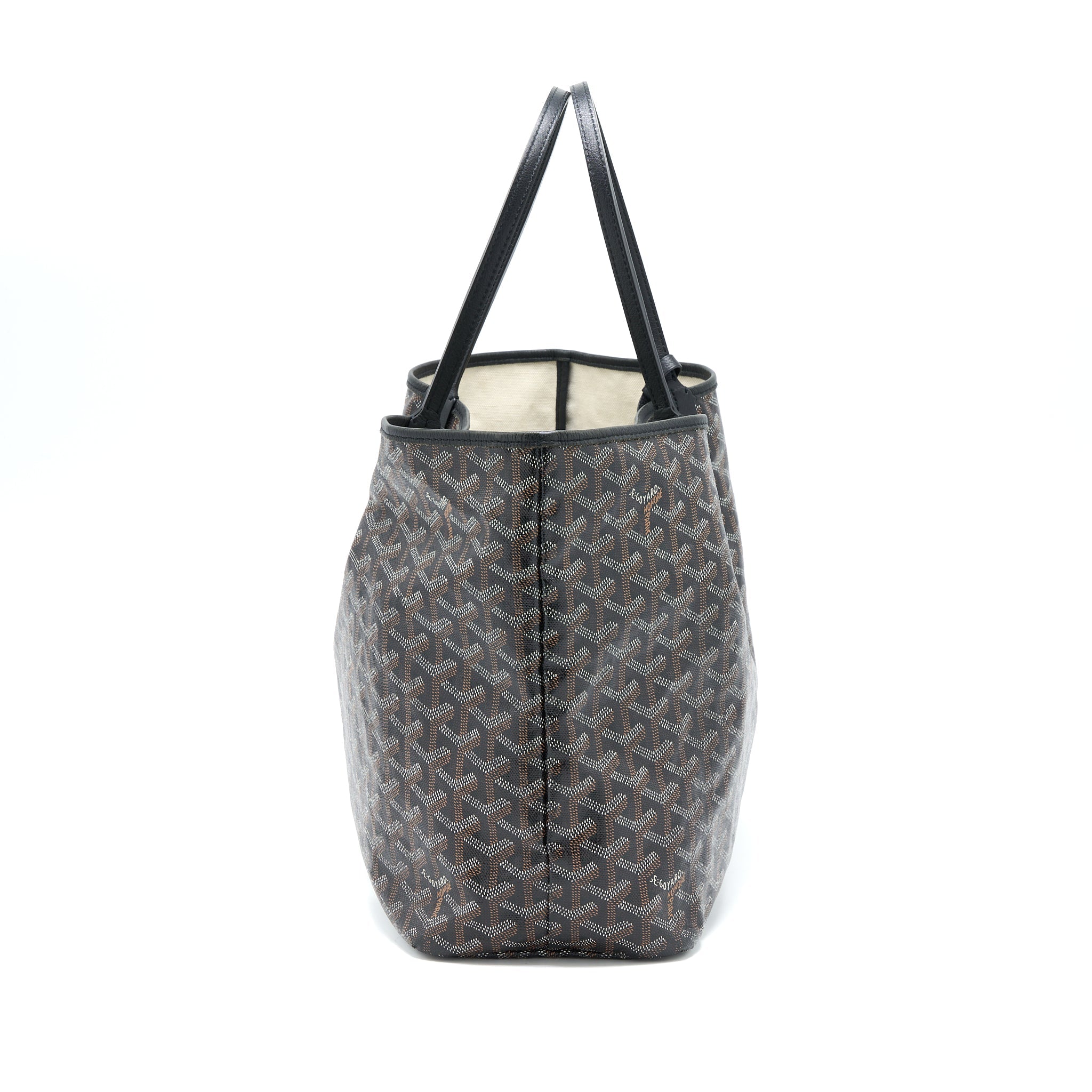 GOYARD ARTOIS PM TOTE CANVAS / CALFSKIN BLACK