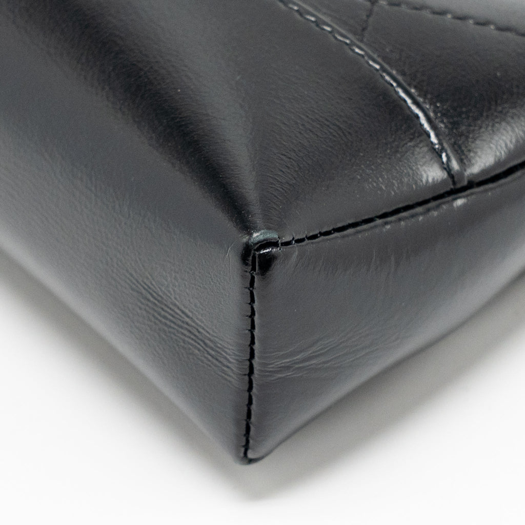 CHANEL 24C MINI 31 CLUTCH WITH CHAIN SHINY CALFSKIN BLACK LGHW (MICROCHIP)
