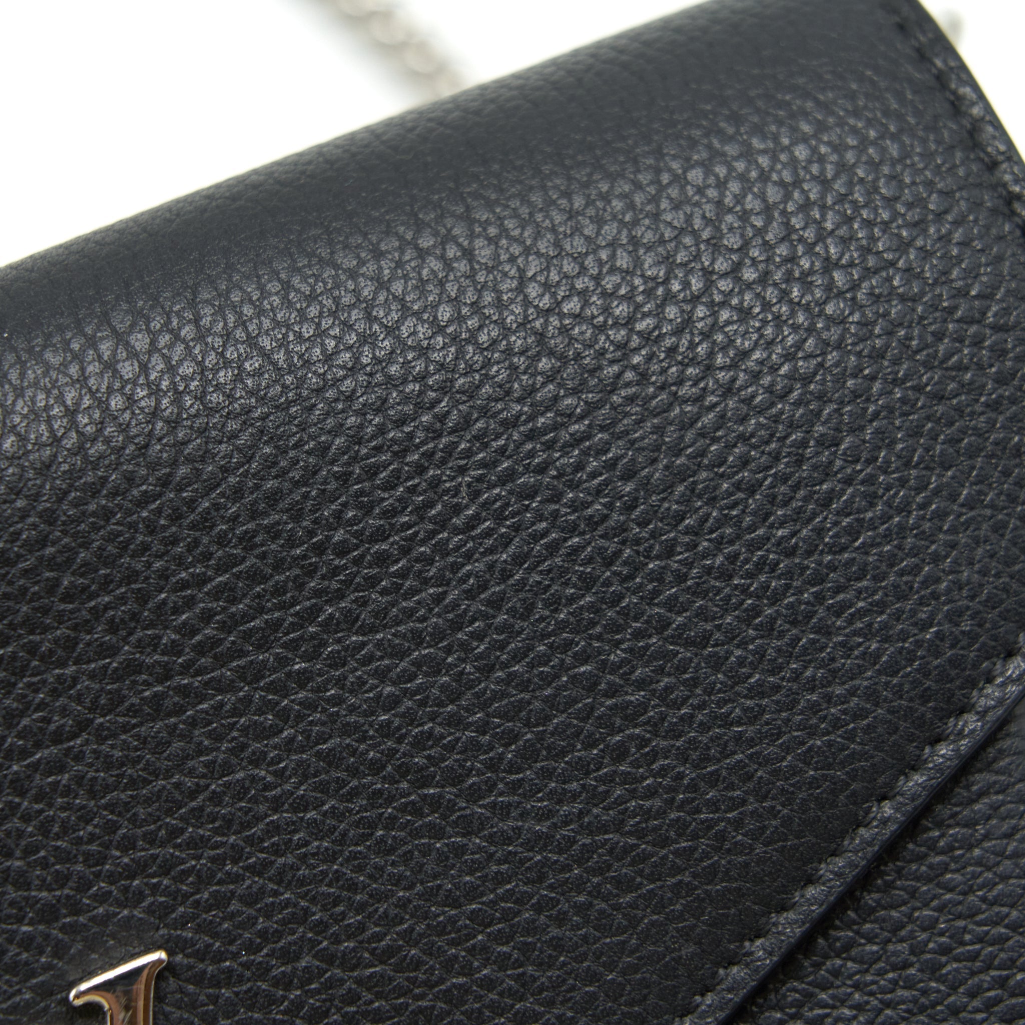 LOUIS VUITTON MYLOCKME CHAIN POCHETTE CALFSKIN BLACK SHW