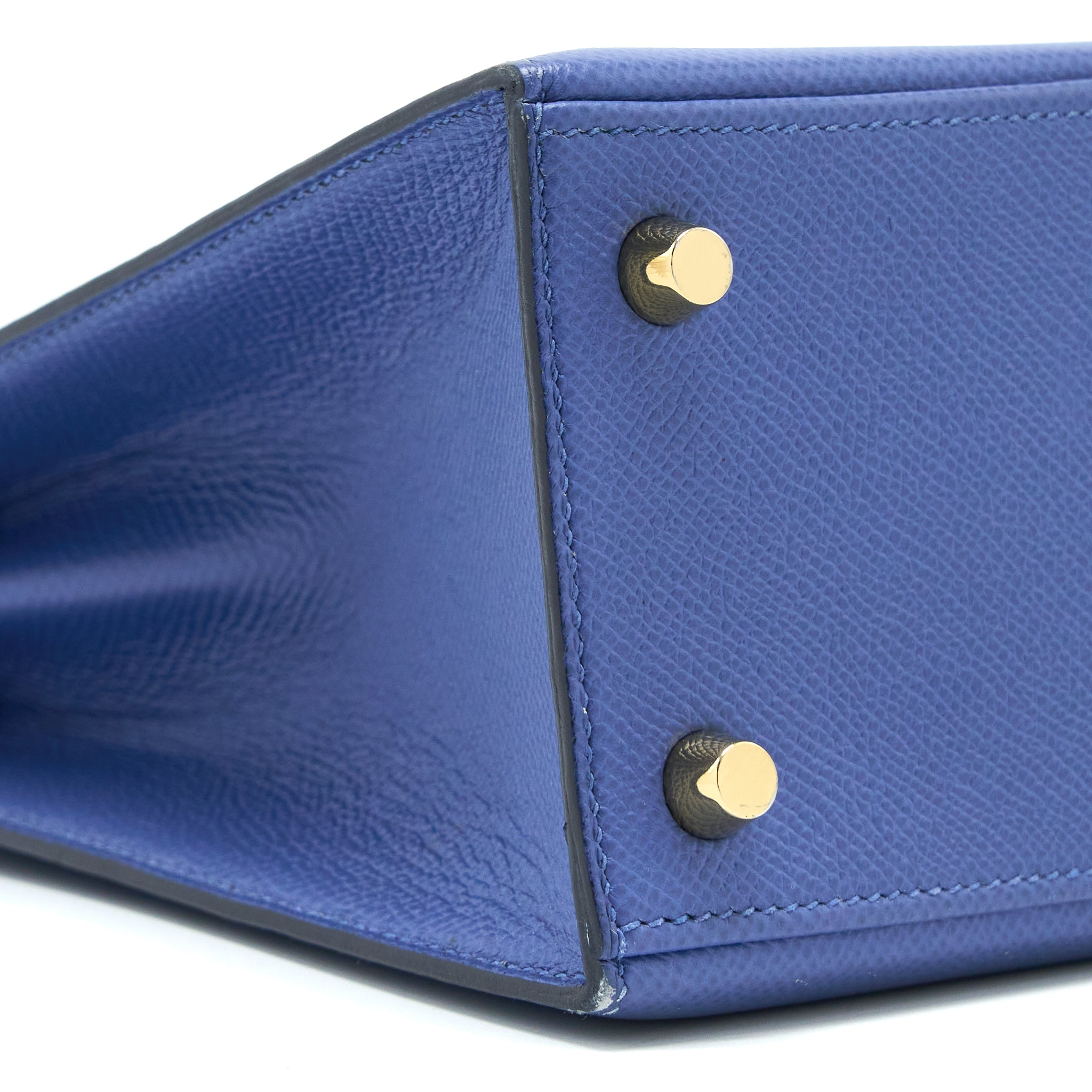 HERMES KELLY 25 EPSOM BLUE AGATE GHW