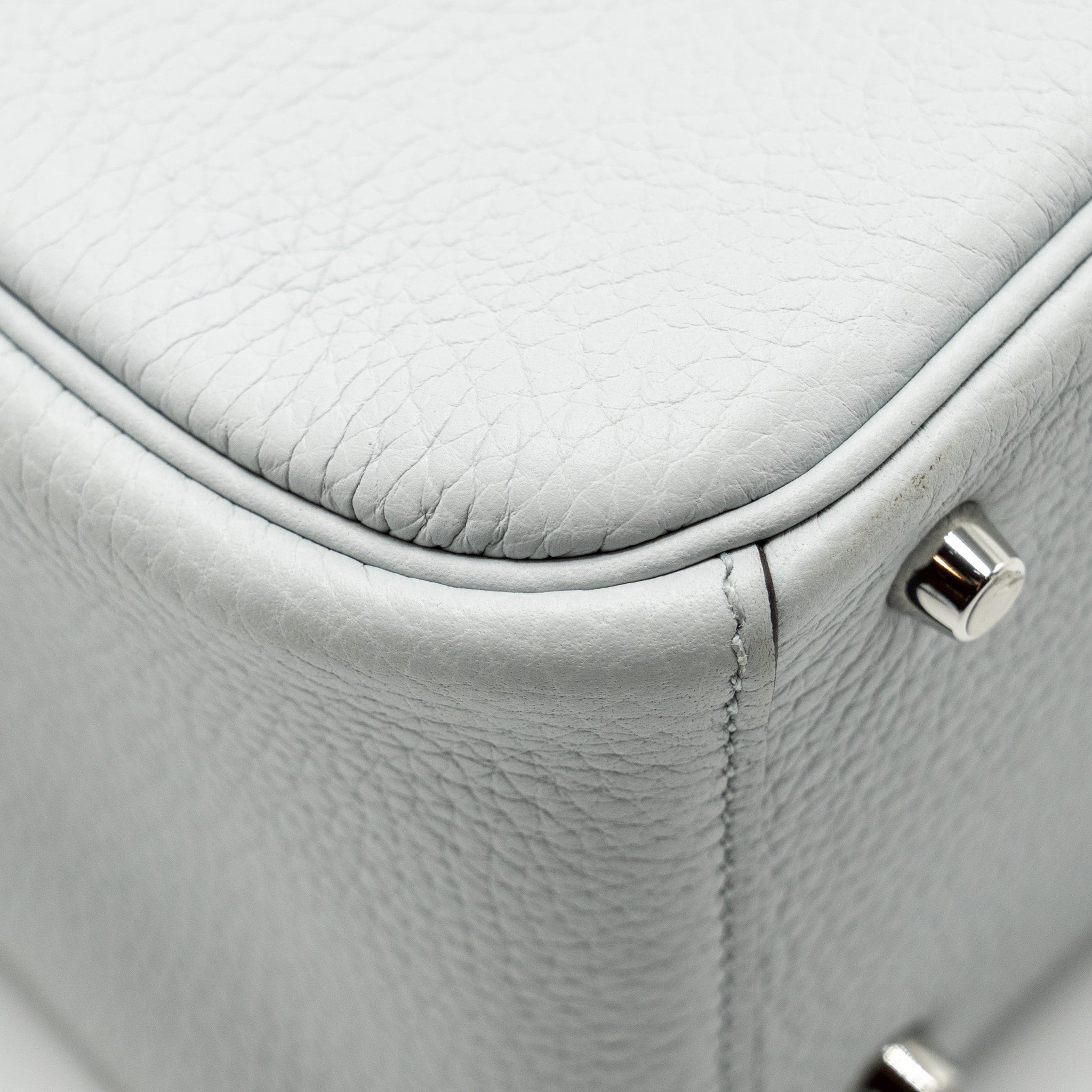 HERMES MINI LINDY CLEMENCE BLUE PALE SHW