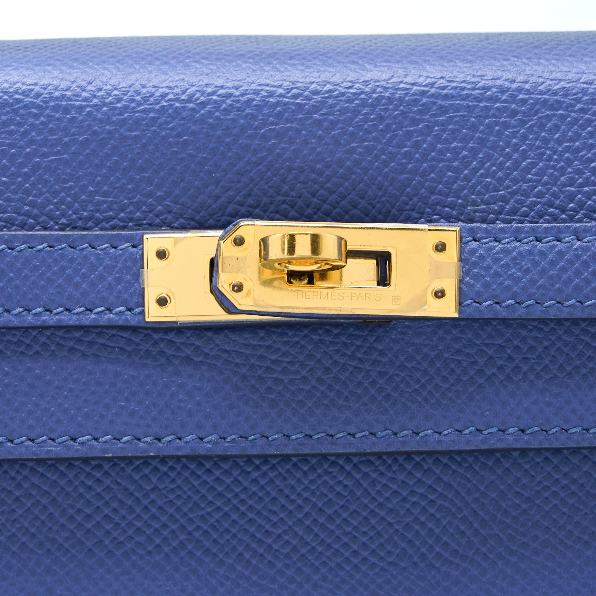 HERMES KELLY 25 EPSOM BLUE AGATE GHW