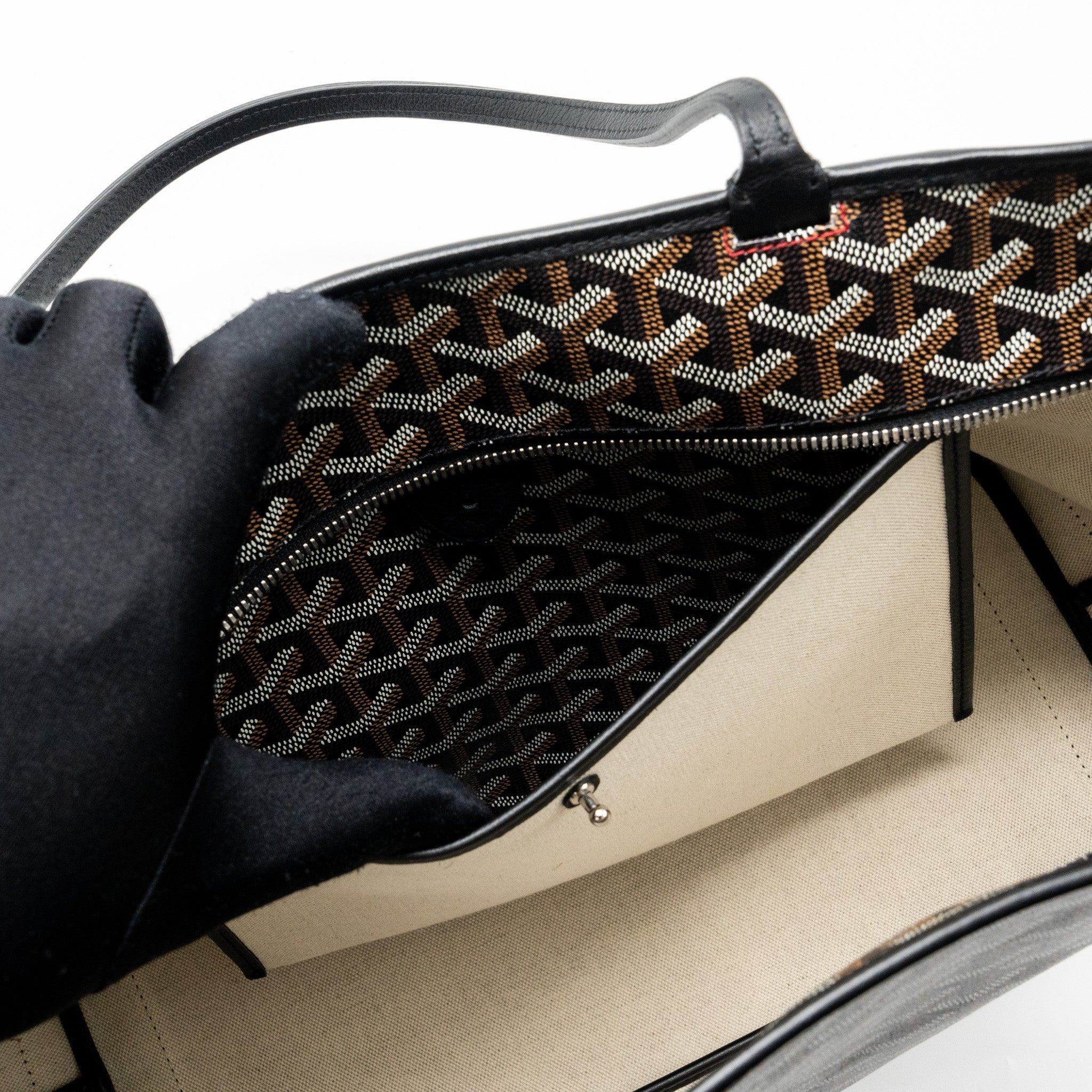 GOYARD ARTOIS TOTE GOYARDINE CANVAS BLACK SHW