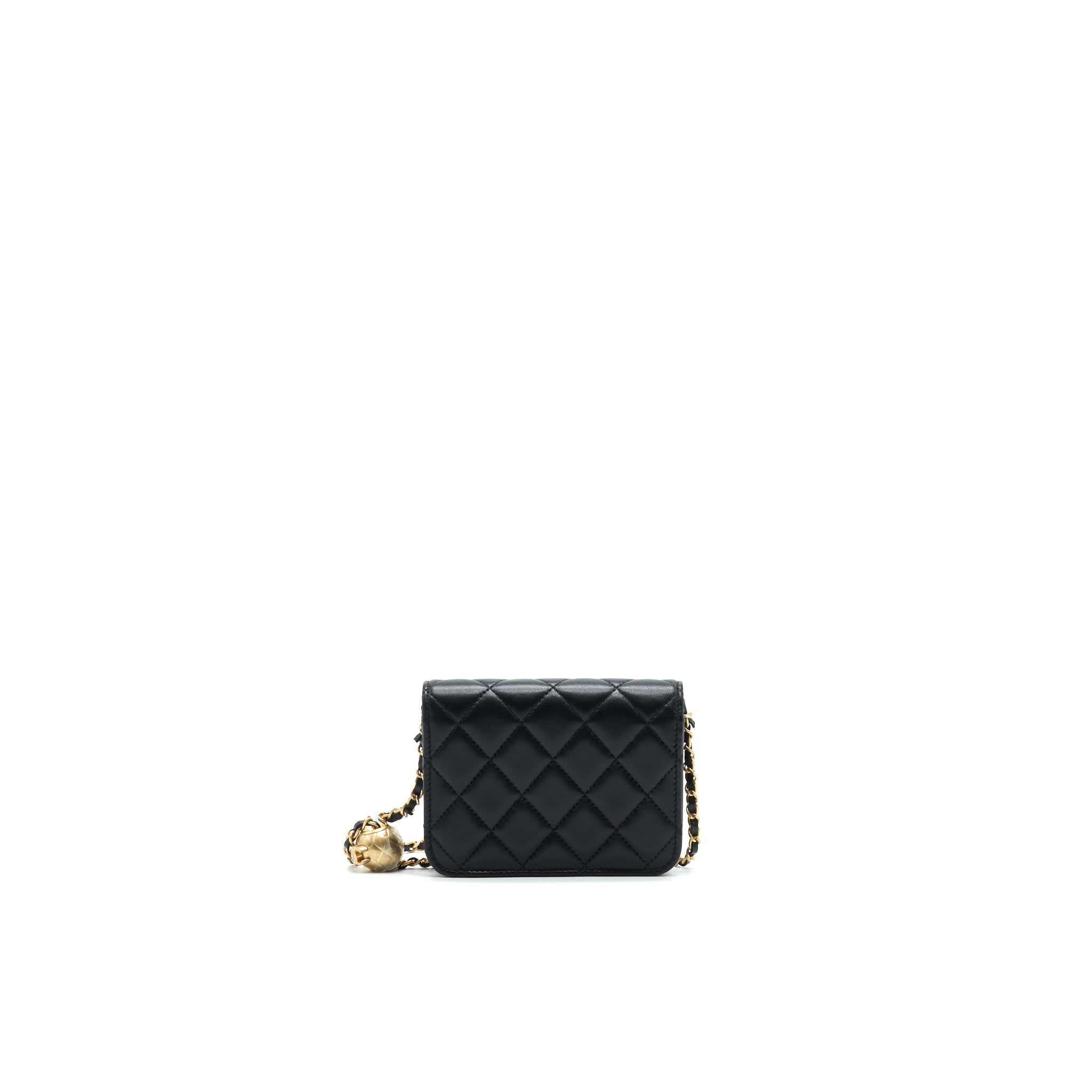 CHANEL PEARL CRUSH MINI FLAP CARD HOLDER BELT BAG