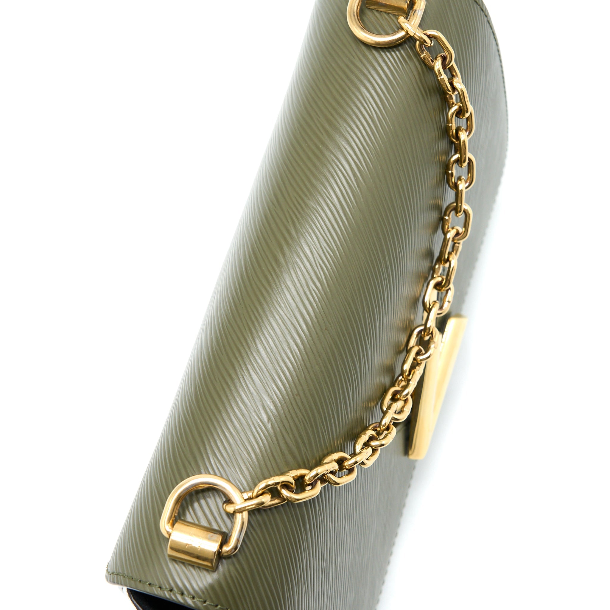 LOUIS VUITTON TWIST BAG MM EPI GREEN/WHITE GHW