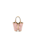 HERMES MICRO LUCKY DAISY PICOTIN 14 SWIFT CHAI/ROSE/BLANC SHW