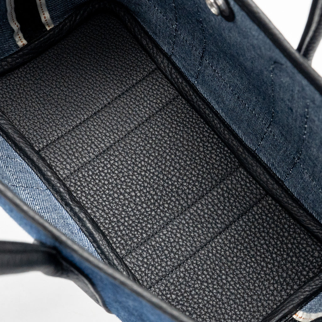 HERMES NEO GARDEN PARTY 23 DENIM/NEGONDA DENIM MOYEN/BLACK SHW