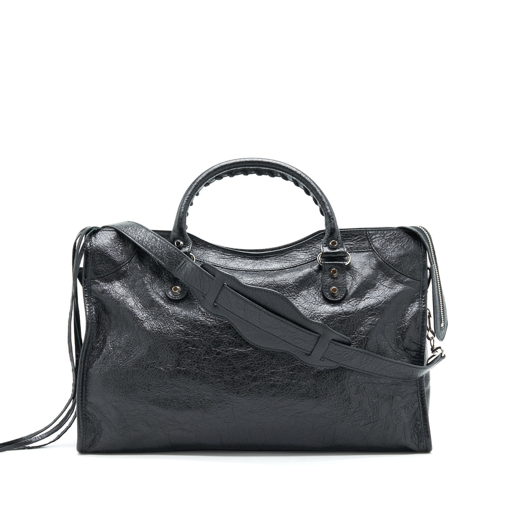 BALENCIAGA GIANT CITY BAG BLACK SHW