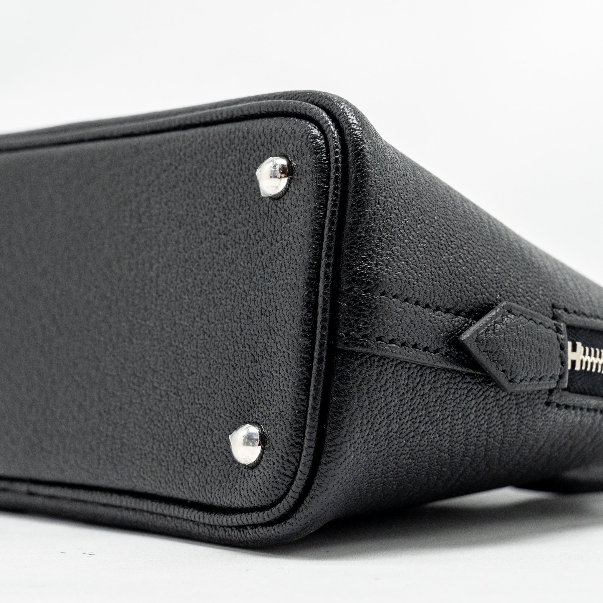 HERMES MINI BOLIDE CHEVRE MYSORE BLACK SHW