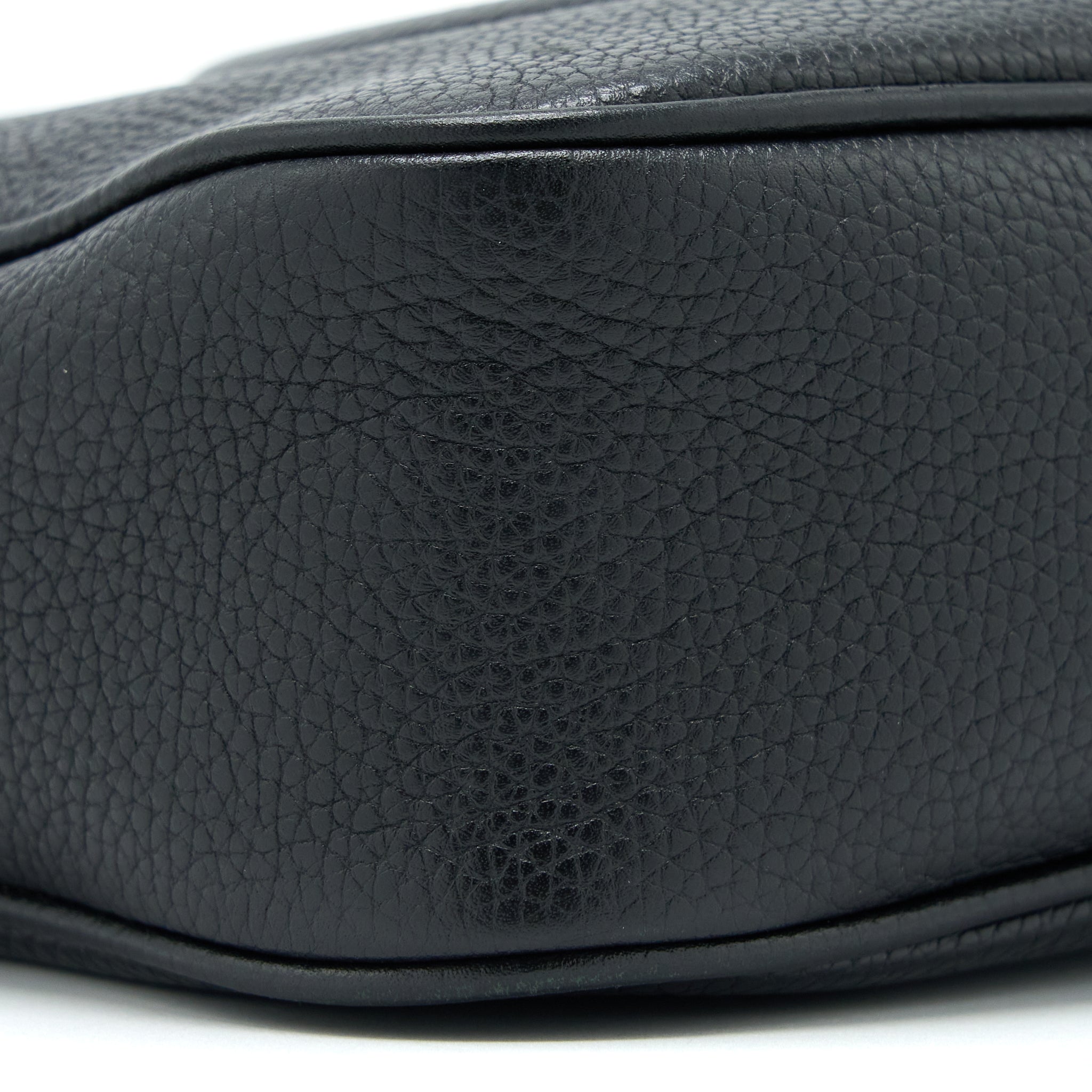 GUCCI SOHO DISCO CAMERA BAG CALFSKIN BLACK LGHW