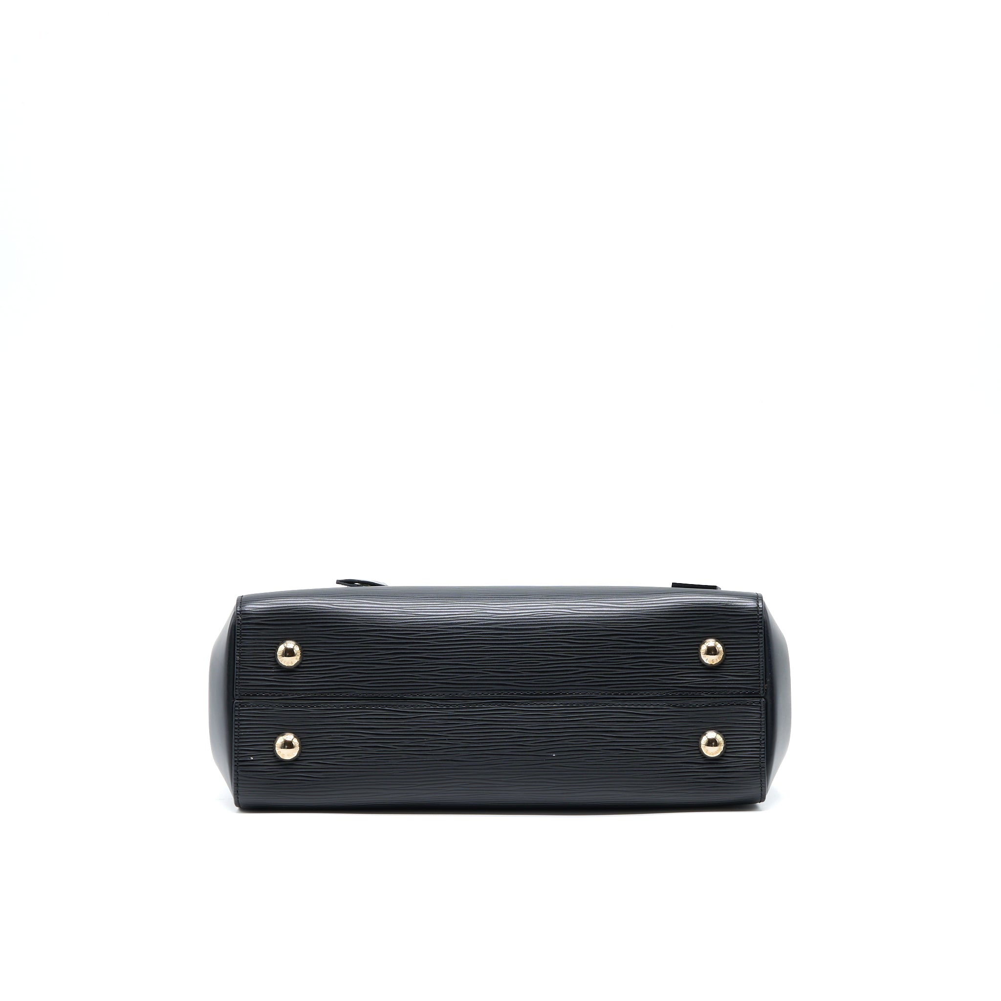 LOUIS VUITTON CLUNY MM EPI BLACK SHW WITH INITIAL S.S