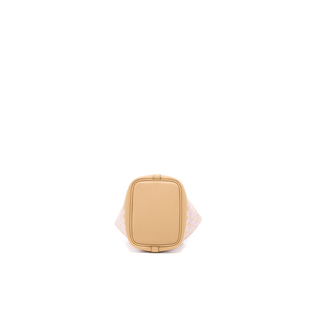 HERMES MICRO LUCKY DAISY PICOTIN 14 SWIFT CHAI/ROSE/BLANC SHW