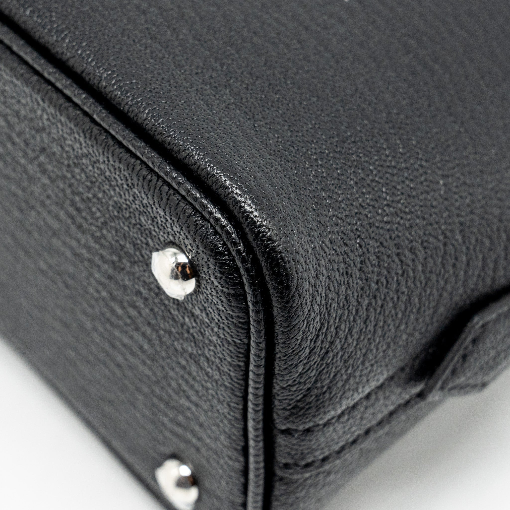 HERMES MINI BOLIDE CHEVRE MYSORE BLACK SHW