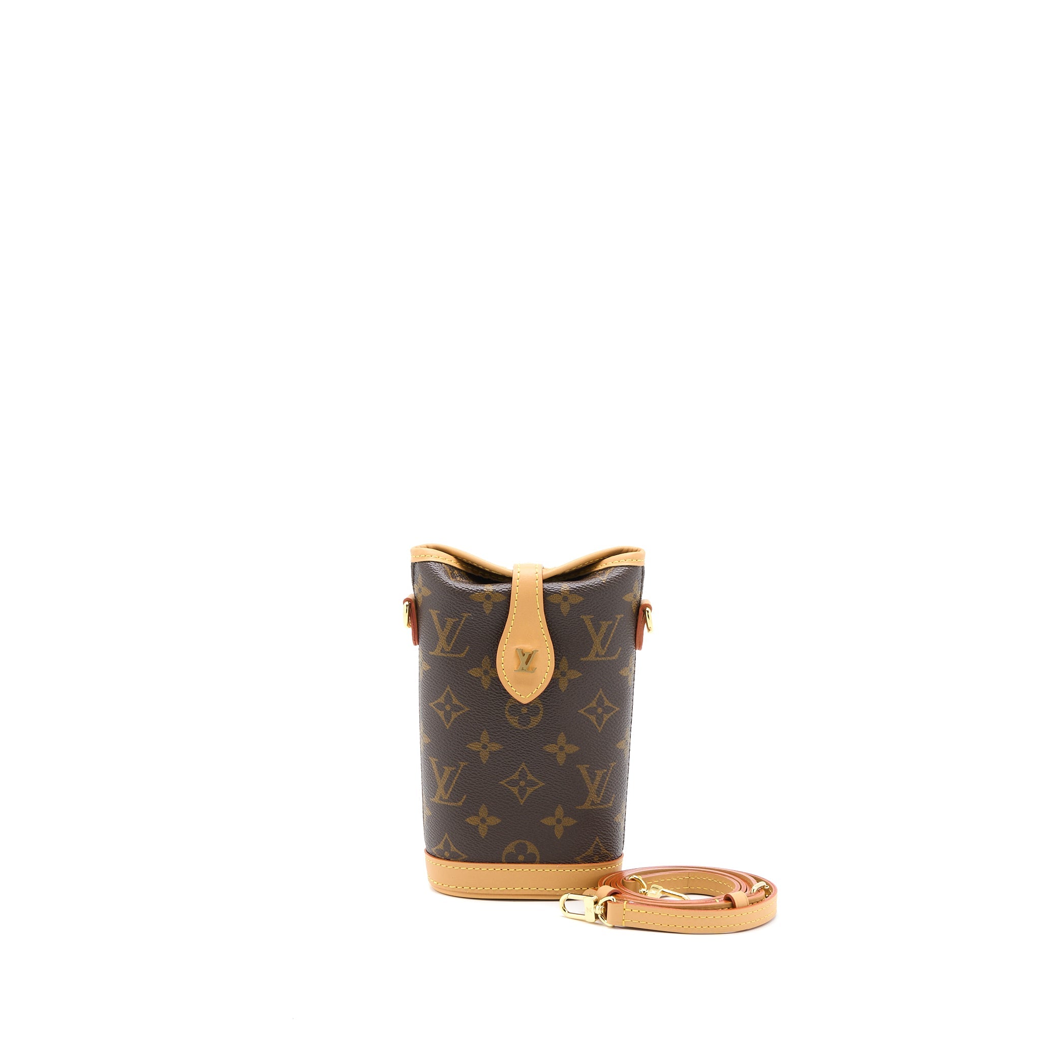 LOUIS VUITTON FOLD ME POUCH MONOGRAM CANVAS GHW