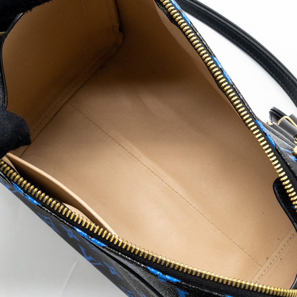 LOUIS VUITTON SPEEDY AMAZON COLOURED MONOGRAM CANVAS BLUE/BLACK GHW