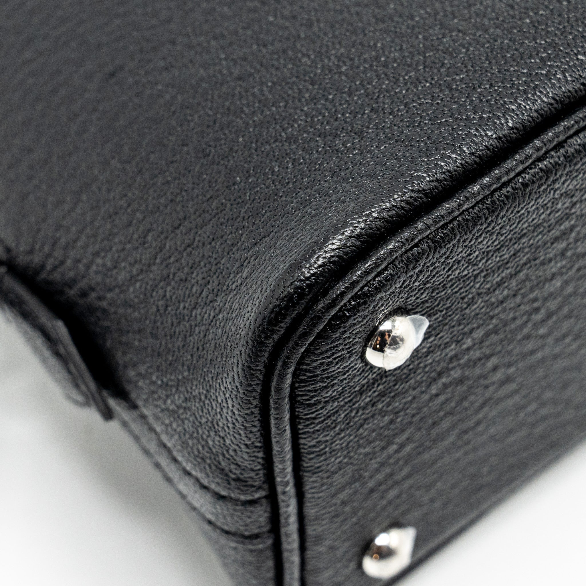 HERMES MINI BOLIDE CHEVRE MYSORE BLACK SHW