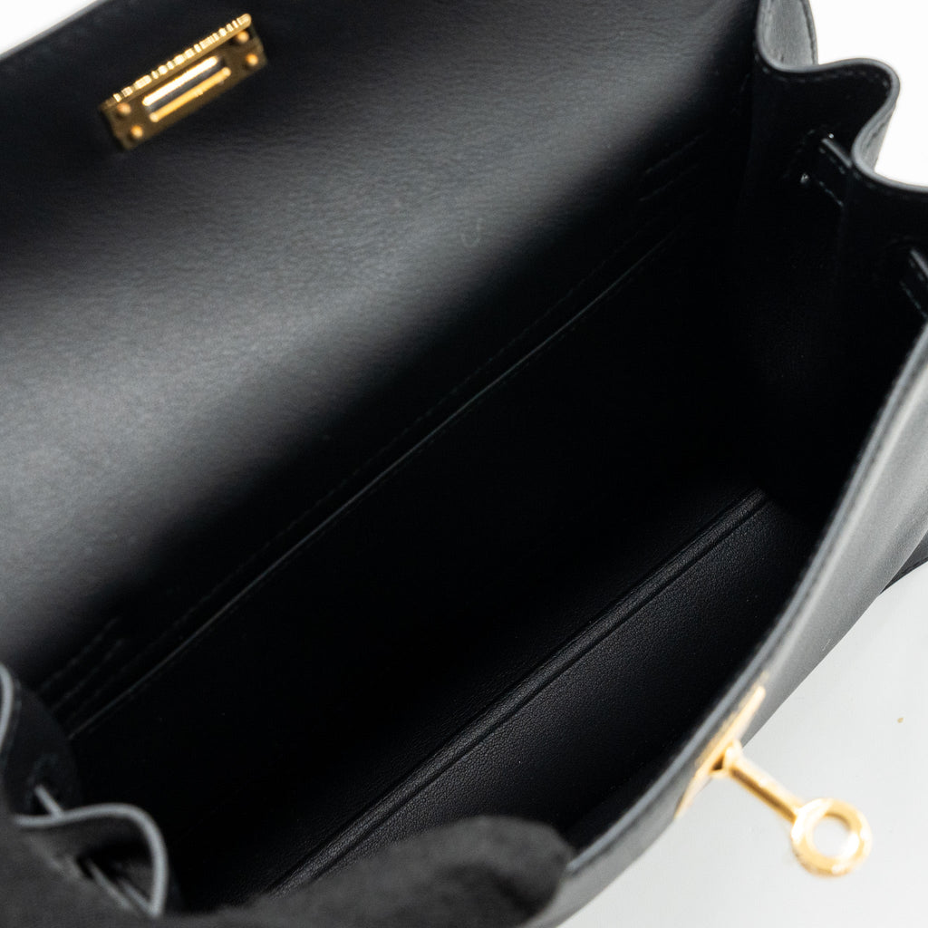 HERMES KELLY DANSE SWIFT BLACK GHW