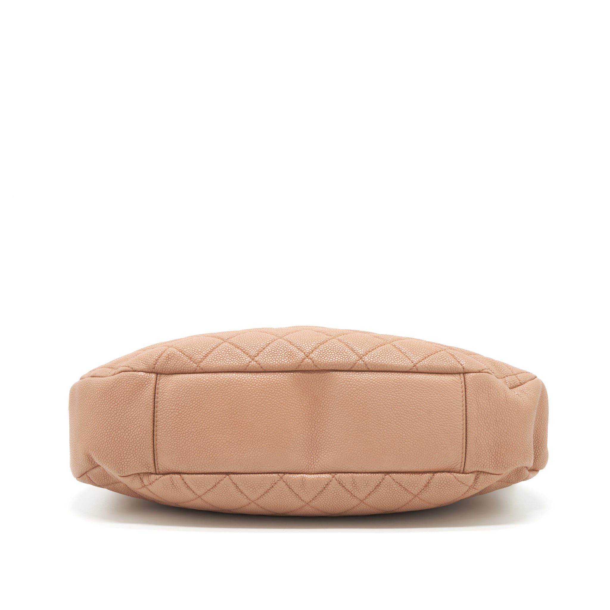 CHANEL ROUND FLAP BAG CAVIAR DARK BEIGE GHW