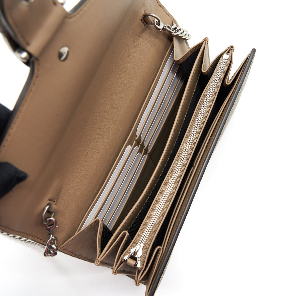 GUCCI DIONYSUS WALLET ON CHAIN GG SUPREME CANVAS SHW