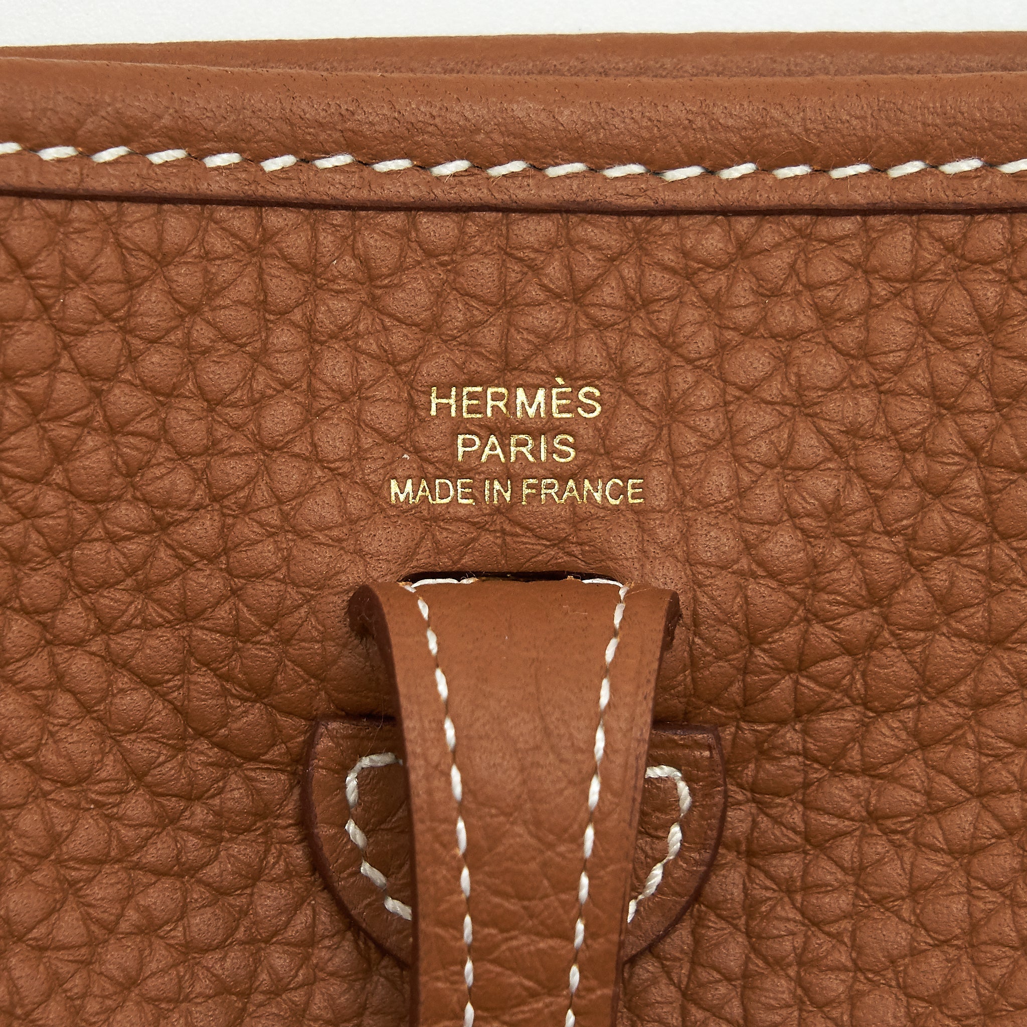 HERMES MINI EVELYNE 16 CLEMENCE GOLD GHW