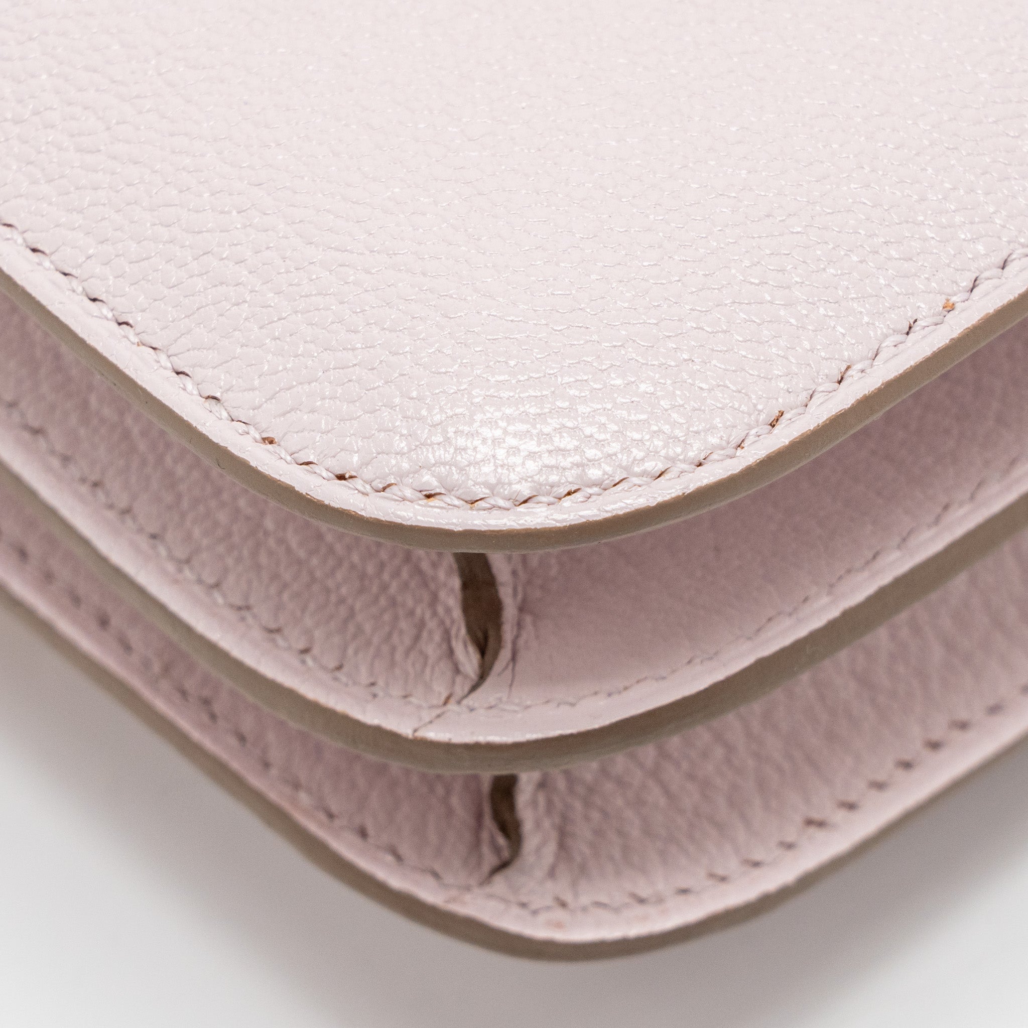 HERMES MINI CONSTANCE CHÈVRE MYSORE MAUVE PALE RGHW