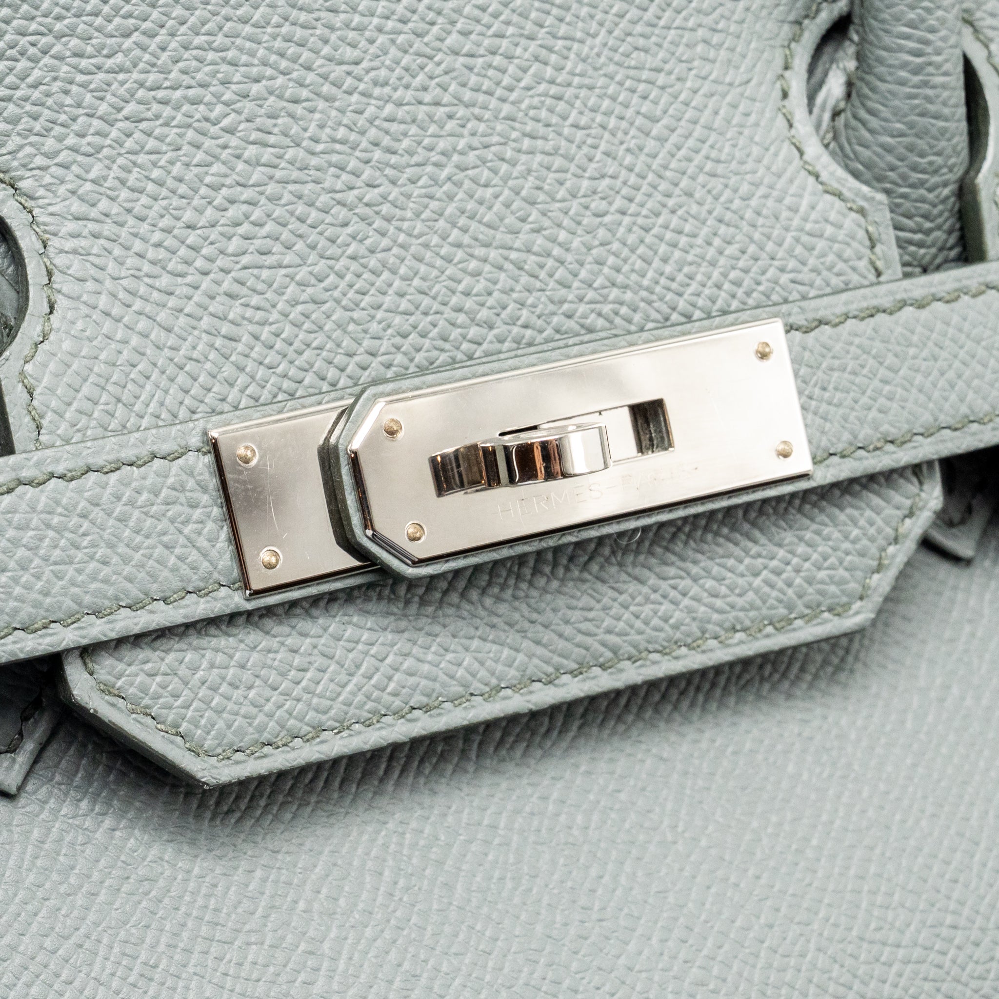 HERMES BIRKIN 30 EPSOM VERT AMANDE SHW