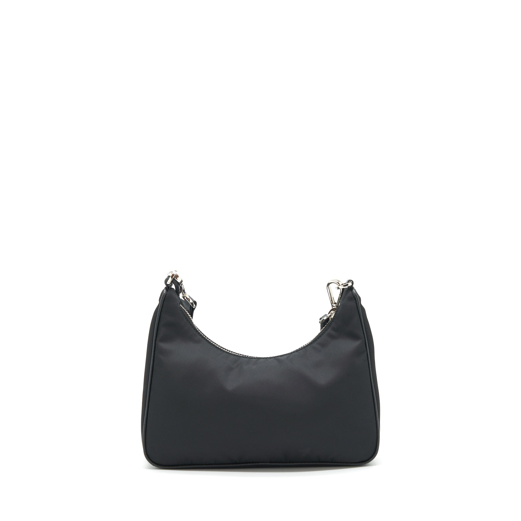 PRADA REEDITION 2005 RE NYLON BAG BLACK SHW(CHAIN HANDLE MISSING）