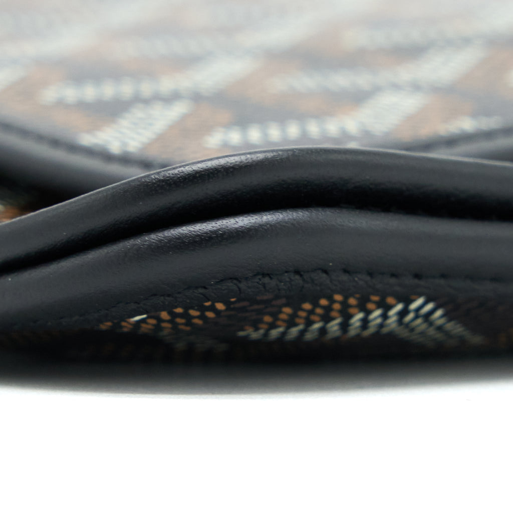 GOYARD PLUMET POCKET WALLET CANVAS BLACK SHW