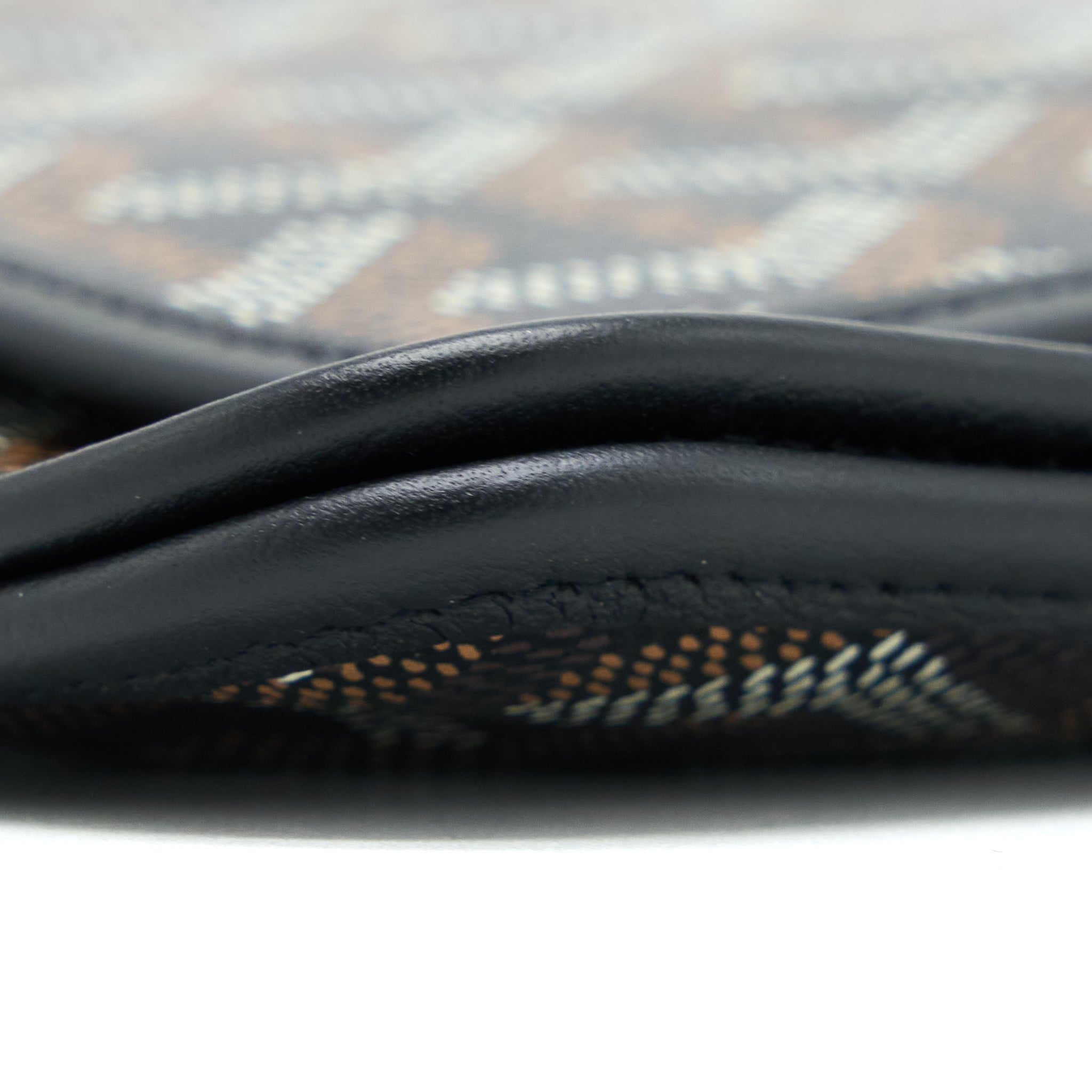 GOYARD PLUMET POCKET WALLET CANVAS BLACK SHW