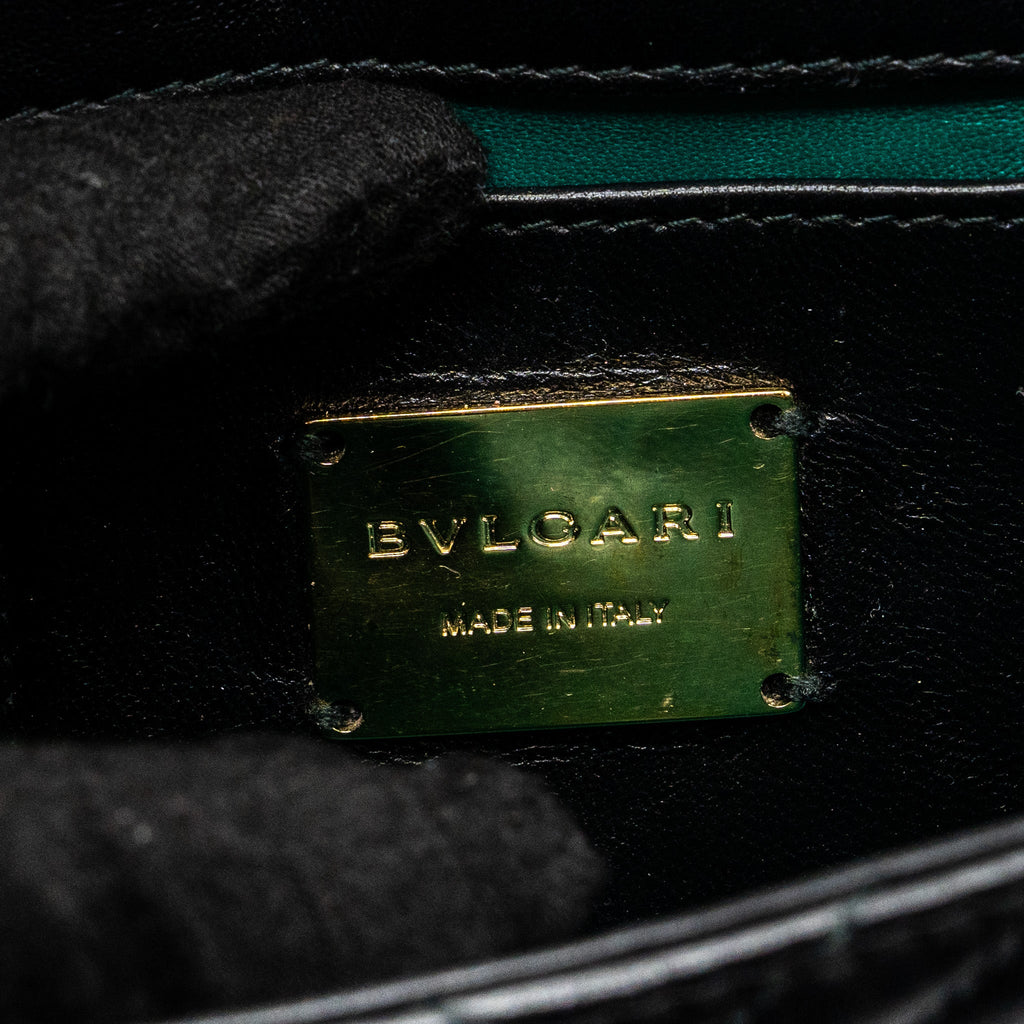 BVLGARI SERPENTI FOREVER SHOULDER BAG LEATHER BLACK LGHW