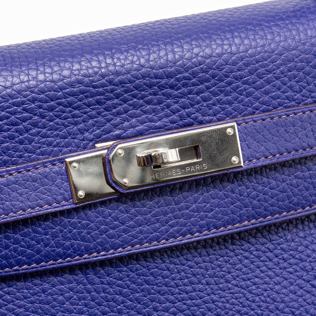 HERMES KELLY 32 CLEMENCE 9K IRIS SHW