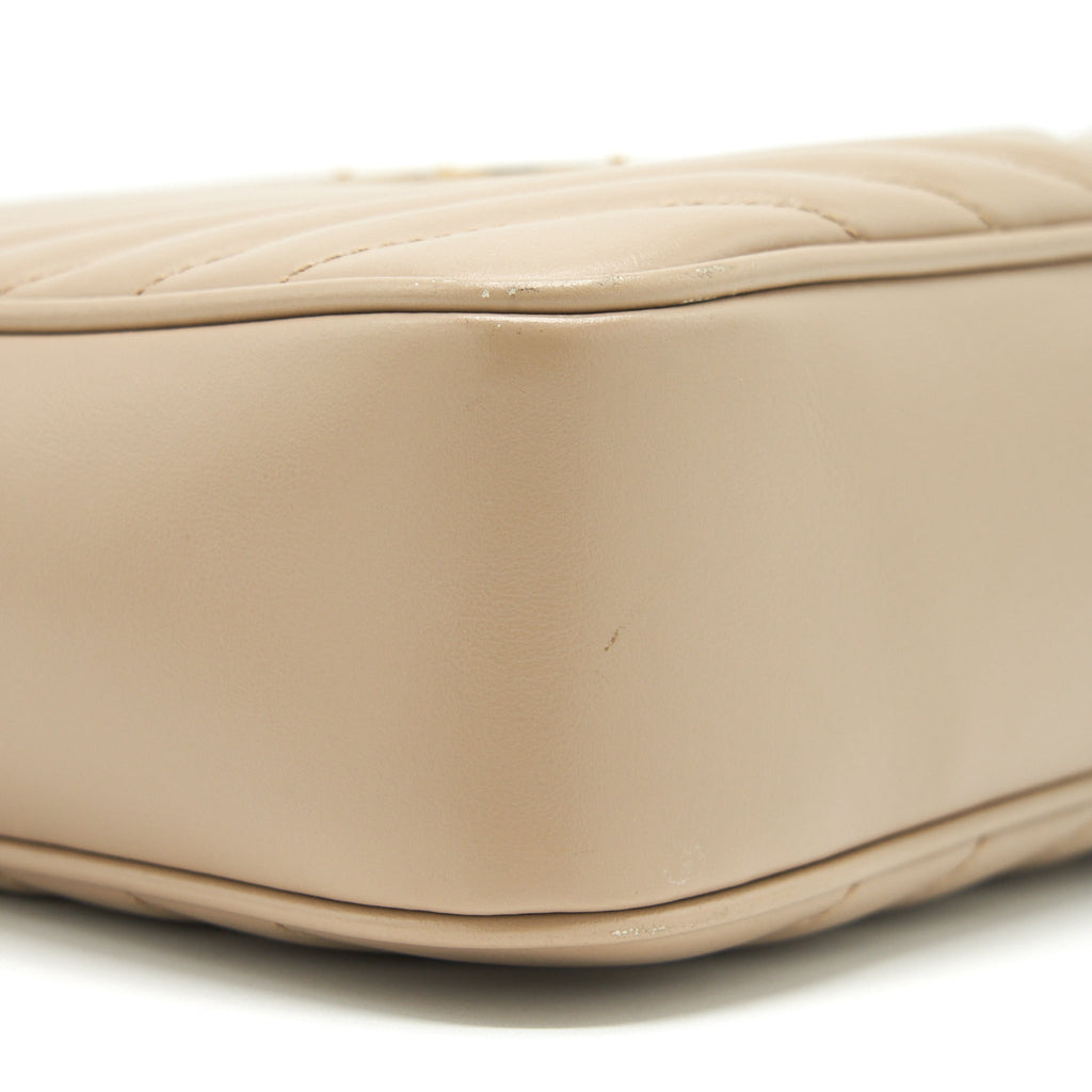 SAINT LAURENT LOU CAMERA BAG CALFSKIN DARK BEIGE GHW