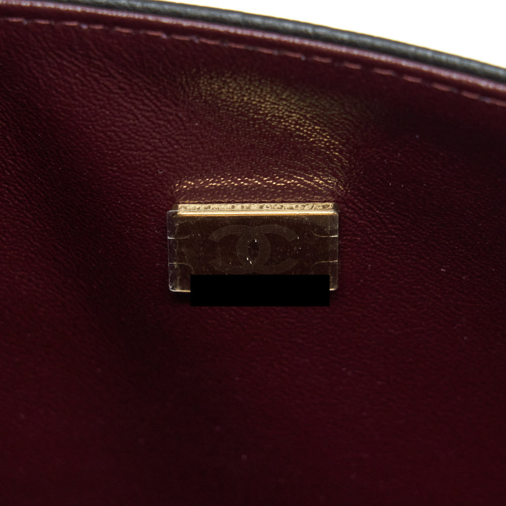 CHANEL MEDIUM CLASSIC DOUBLE FLAP BAG CAVIAR BLACK GHW (MICROCHIP)