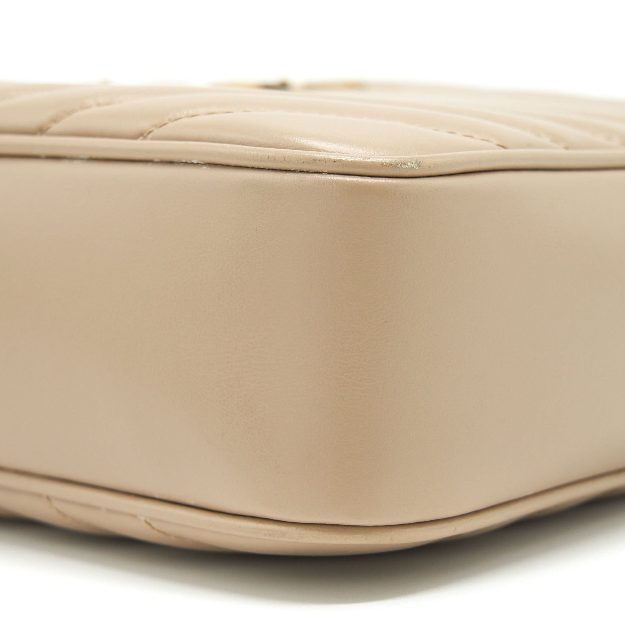 SAINT LAURENT LOU CAMERA BAG CALFSKIN DARK BEIGE GHW
