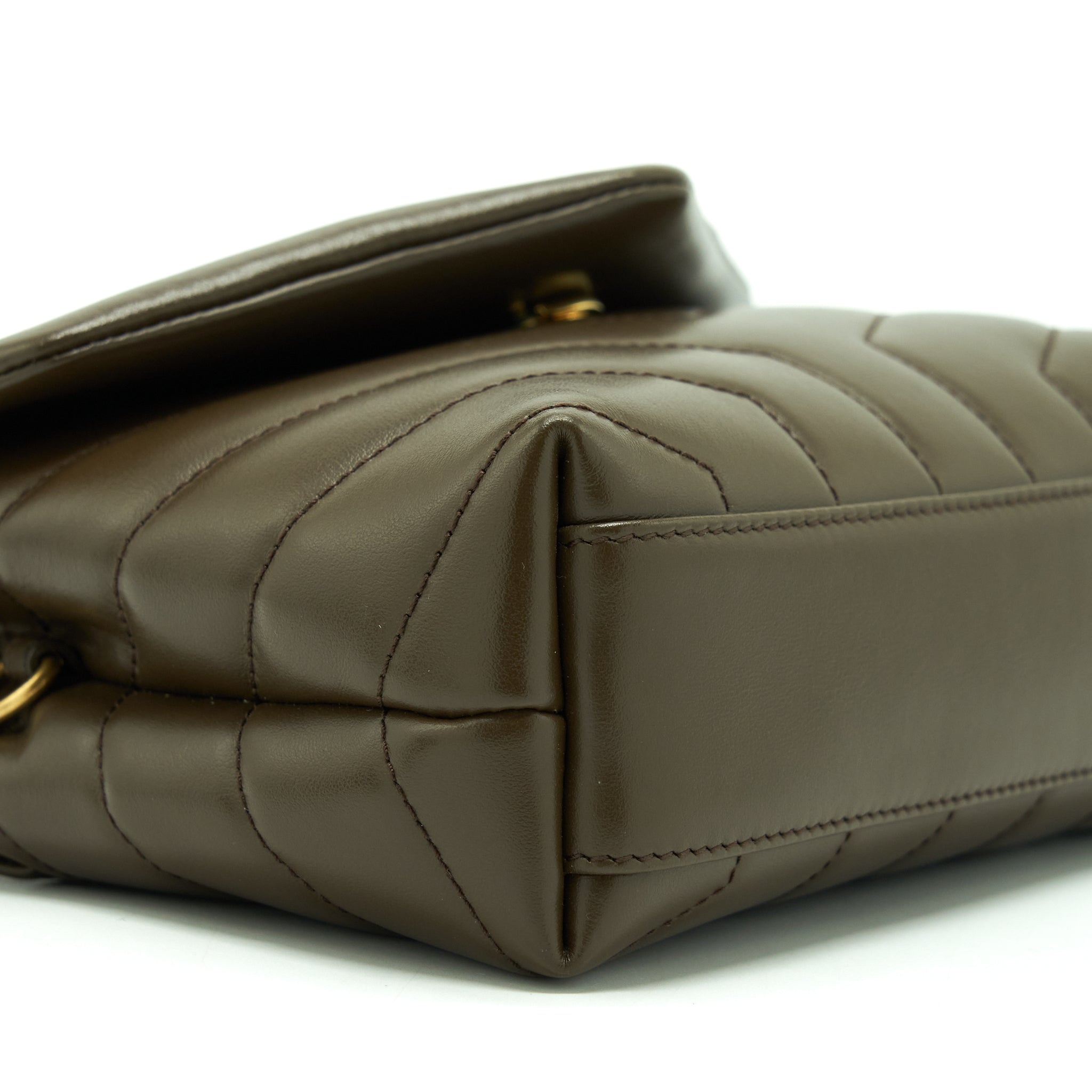 SAINT LAURENT/ YSL LOU LOU BAG BROWN GHW