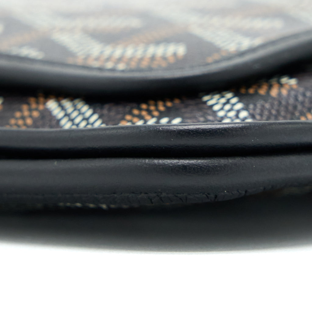 GOYARD PLUMET POCKET WALLET CANVAS BLACK SHW