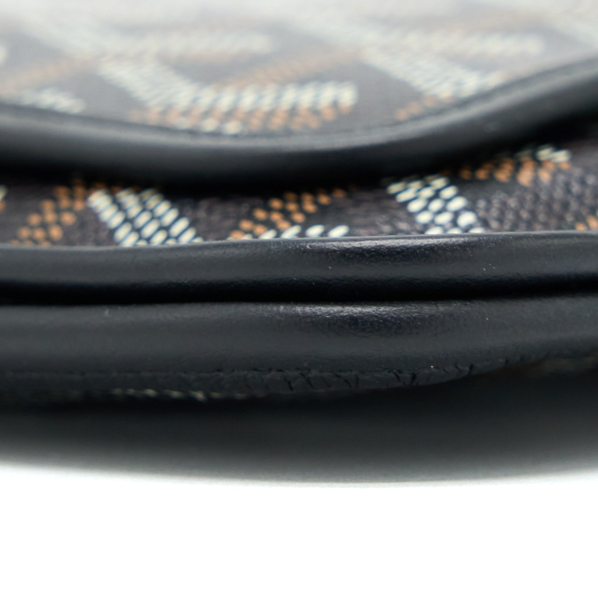 GOYARD PLUMET POCKET WALLET CANVAS BLACK SHW
