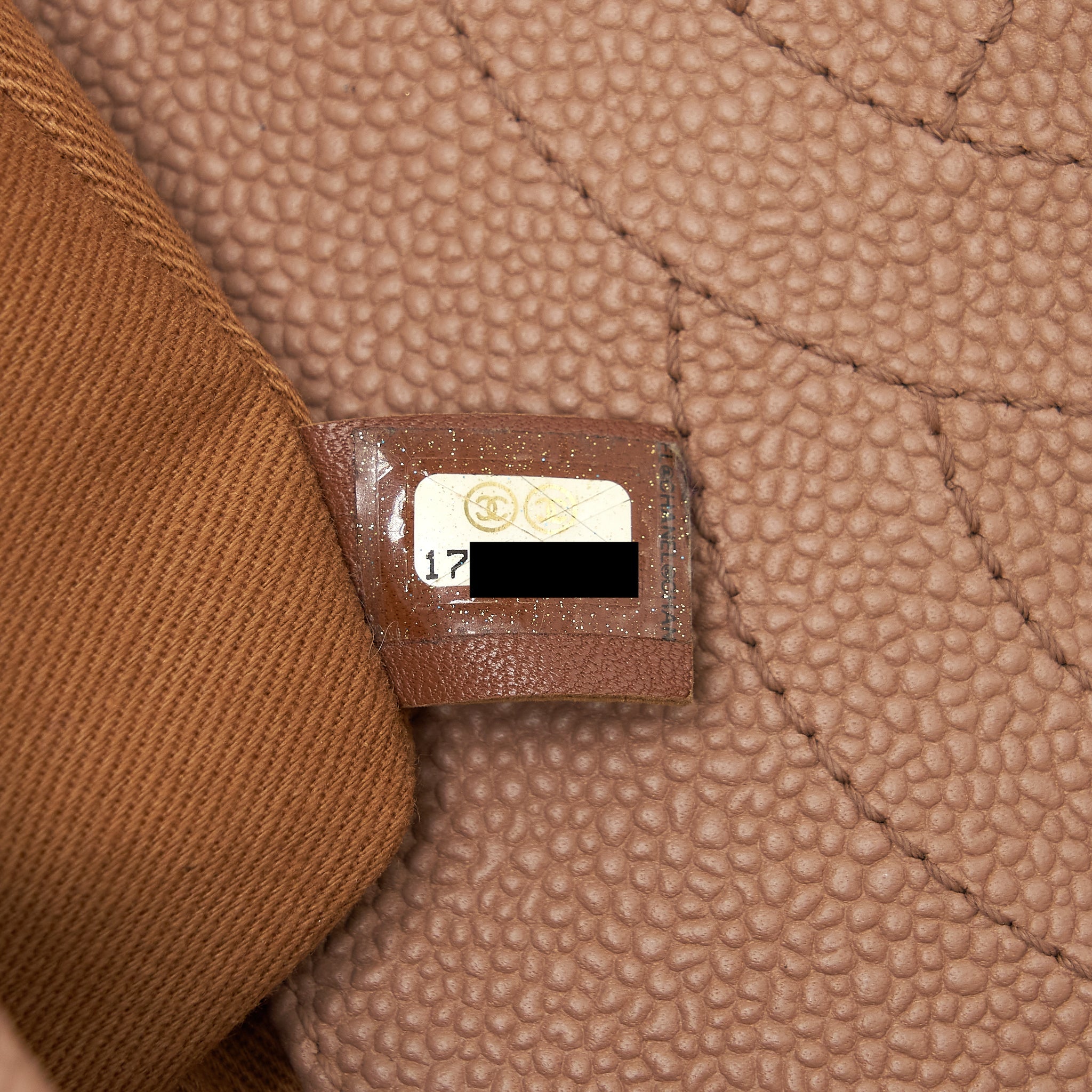 CHANEL ROUND FLAP BAG CAVIAR DARK BEIGE GHW