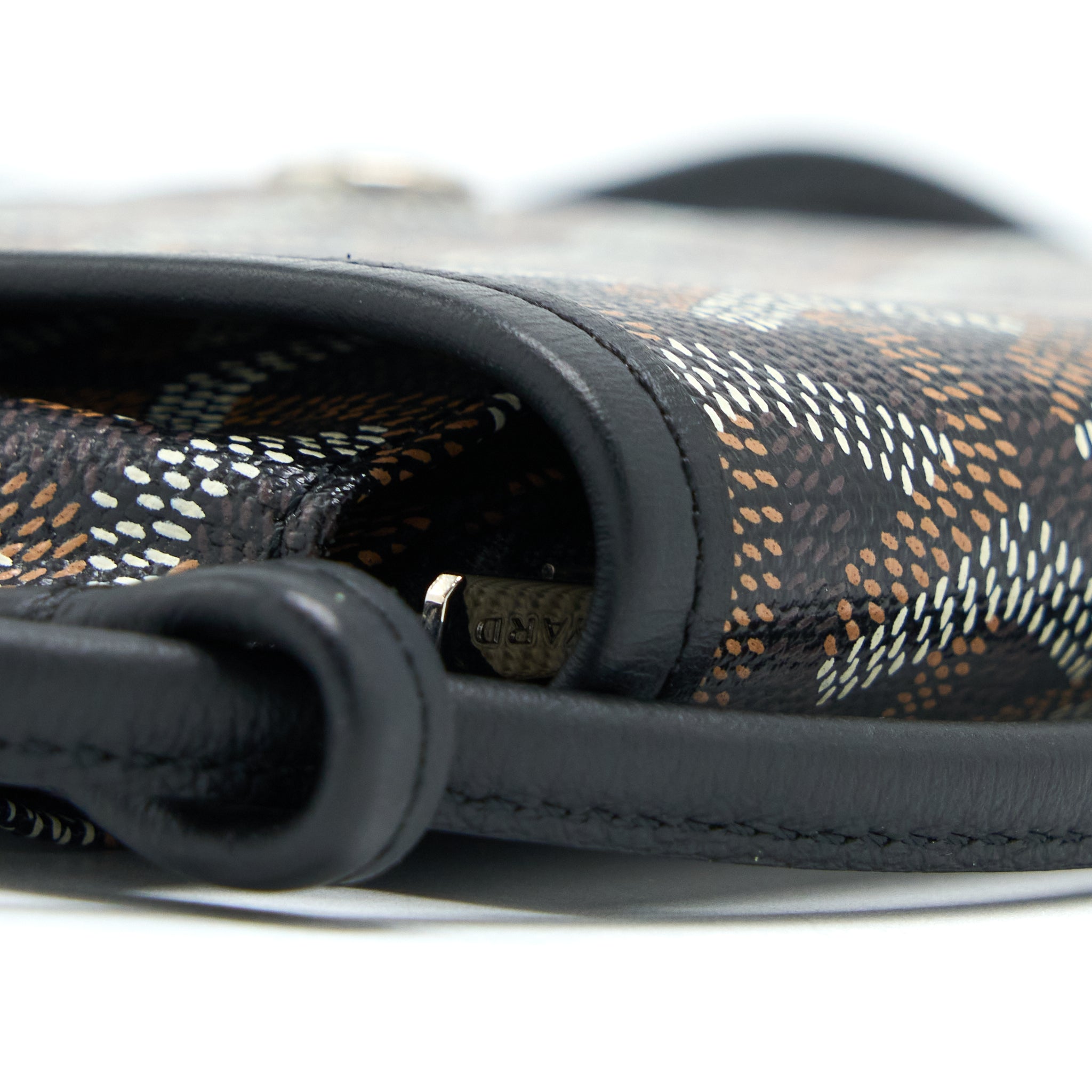 GOYARD PLUMET POCKET WALLET CANVAS BLACK SHW