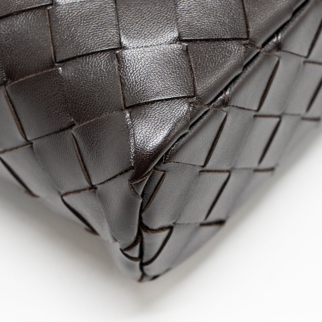 BOTTEGA VENETA BANG BANG VANITY CASE WITH STRAP INTRECCIATO LEATHER FONDANT GHW